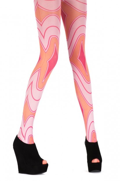 Женские цветные колготки с ярким принтом Pretty Polly LEGS ON SHOW - RAVE ARR8 - фото 1