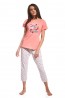 Хлопковая женская пижама с шортами и яркой футболкой Cornette 665 - фото 3