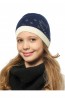 Детская шапка со стразами для девочек LARMINI LR-CAP-156170 - фото 5