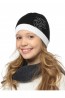 Детская шапка со стразами для девочек LARMINI LR-CAP-156557 - фото 6