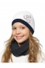 Детская шапка со стразами для девочек LARMINI LR-CAP-156559 - фото 1