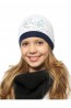 Детская шапка со стразами для девочек LARMINI LR-CAP-156487-02 - фото 1