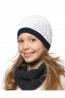 Детская шапка со стразами для девочек LARMINI LR-CAP-156489 - фото 1