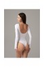 Облегающее боди с длинными рукавами и глубоким вырезом на спине Mademoiselle body scollatura sul retro - фото 5