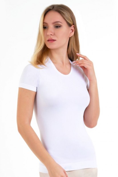 Женская бесшовная облегающая футболка Mademoiselle t-shirt scollo tondo (t-shirt girocollo m/m) - фото 1