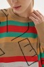 Яркий женский свитер оверсайз Melle 4102 геометрия - фото 10