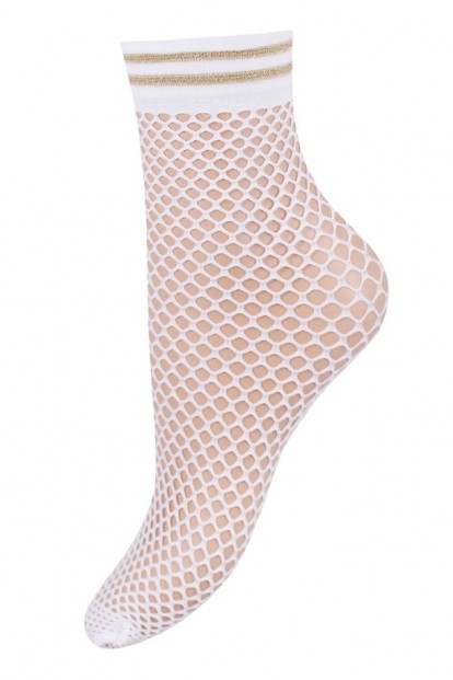 Женские носки из сетки с люрексом на резинке Mademoiselle lupin (c.) - фото 1
