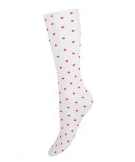 Женские носки-гольфы с рисунком горошек 20 den