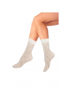 Женские капроновые носки с геометрическим рисунком 20 den 