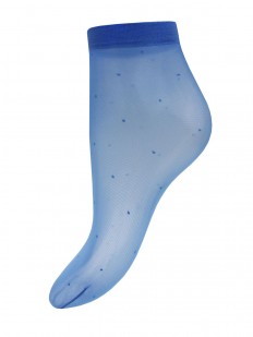 Женские цветные носки с рисунком горошек 20 den