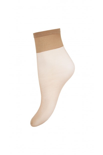 Женские однотонные капроновые носки средней высоты Mademoiselle silvia 10 den 3 пары в упаковке - фото 1