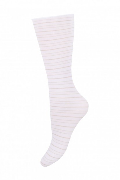 Очень высокие женские носки в полоску с люрексом Mademoiselle rush (c.) - фото 1