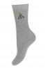 Женские яркие однотонные хлопковые носки с вышивкой Mademoiselle sc-1892 ассорти - фото 12