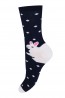 Женские высокие хлопковые носки с принтом кролик Mademoiselle sc-20210117 - фото 1