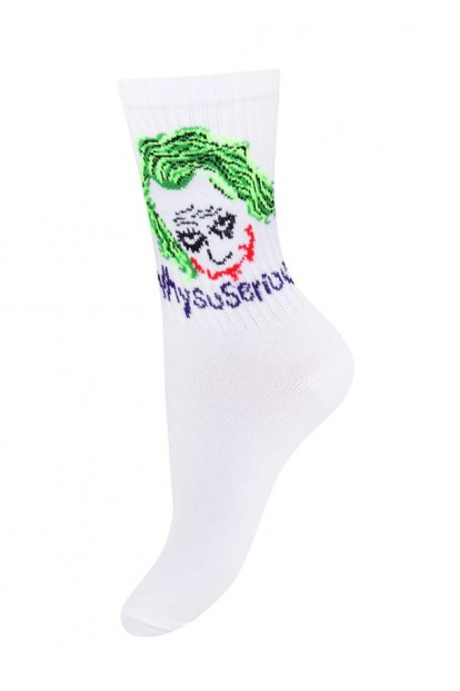 Женские хлопковые носки с веселым рисунком Mademoiselle 04_клоун - фото 1