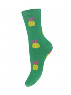 Высокие женские носки из хлопка с принтом ананас