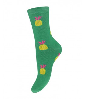 Высокие женские носки из хлопка с принтом ананас