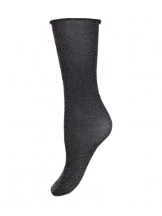 Женские капроновые носки-гольфы с люрексом 40 den