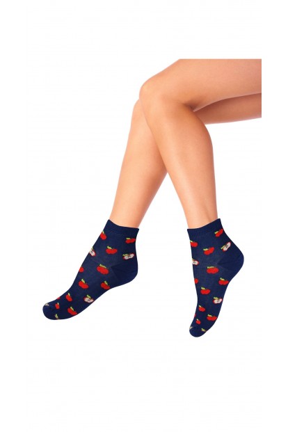 Женские принтованные носки из хлопка Mademoiselle 3cb94 mela  - фото 1