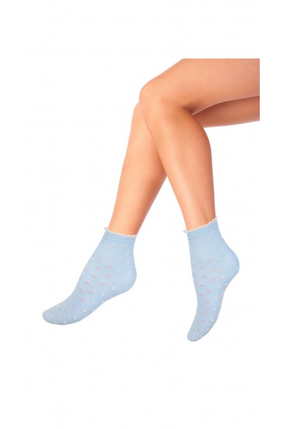 Женские хлопковые носки средней высоты в горошек Mademoiselle dots (c.) - фото 1
