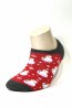 Женские короткие хлопковые носки с новогодним принтом Mademoiselle sc 092020-1618 снеговики - фото 1