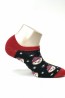 Женские короткие хлопковые носки с новогодним принтом Mademoiselle sc 092020-1619 мордочки - фото 2