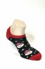 Женские короткие хлопковые носки с новогодним принтом Mademoiselle sc 092020-1619 мордочки - фото 1