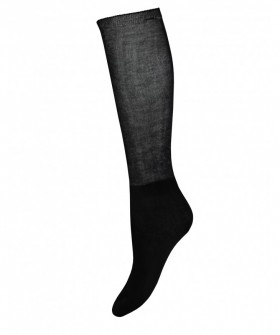 Женские однотонные высокие носки-гольфы из хлопка