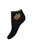 Женские однотонные носки с аппликацией золотые сердца Mademoiselle 9522-5 золотые сердца - фото 2