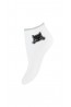 Женские однотонные носки с аппликацией из страз Mademoiselle 9522-6 кот - фото 4