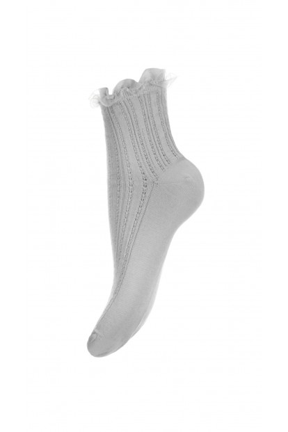 Женские однотонные хлопковые носки с фактурным рисунком Mademoiselle dublin (c)(db) - фото 1
