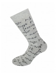 Мужские носки из хлопка классической длины с принтом формулы