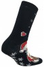 Женские махровые носки с антискользящим покрытием Mademoiselle 33 дед мороз с напитком - фото 4
