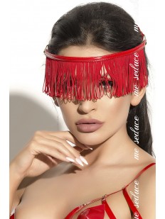 Красная повязка на голову с бахрамой
