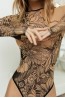 Боди-водолазка с длинным рукавом и эффектом татуировки Brikoly itb.06/кантastras - фото 3