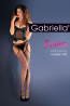 Черные чулки с поясом и ажурной окантовкой Gabriella 636 Strip Panty 151 Nero - фото 2