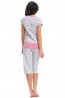 Хлопковая женская пижама с бриджами Doctor Nap PM.9223 Grey - фото 2