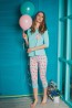 Женская яркая хлопковая пижама с бриджами и цветным принтом Evelena 1540 Kaleidoscope - фото 2