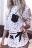 Хлопковая женская принтованная пижама LOVE с рукавом 3/4 и шортами Sensis NOA - фото 3