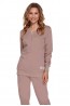 Женская брючная пижама бежевого цвета Doctor Nap pm-4349 - фото 1