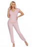 Розовая женская пижама из вискозы с брюками Donna LENA - фото 1
