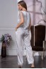 Серебристая брючная пижама из шелка Mia-Amore KELLY 3576 - фото 2
