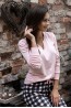Розовая женская пижама с брюками в клетку Sensis FEMME - фото 18