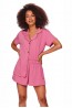 Розовая женская пижама с рубашкой на пуговицах Doctor Nap pm.4122 - фото 1