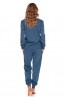 Женская брючная пижама синего цвета Doctor Nap pm-4349 - фото 2