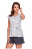 Летняя женская пижама с футболкой в полоску Doctor Nap PM.9932 - фото 3
