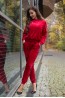 Красный велюровый женский костюм Merribel Provocateur me dres red - фото 3