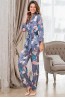 Шелковая женская пижама с брюками и жакетом Mia-Amore HENRIETTA 3765 - фото 3