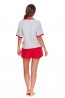 Женская пижама с красными шортами и футболкой Doctor Nap PM.9942 - фото 2