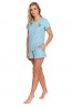 Голубая женская пижама с шортами Doctor Nap PM 4224 SUPERNOVA - фото 4